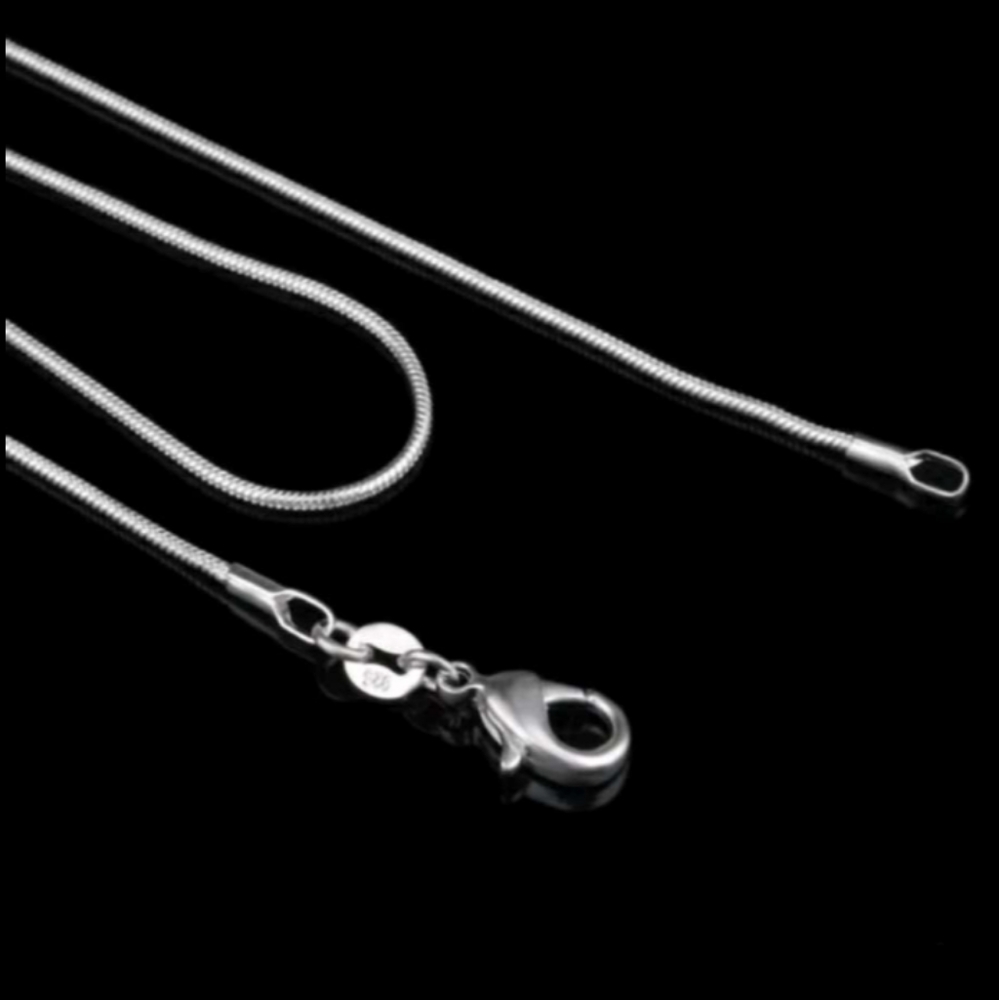 S925 Sterling Silver Snake Necklace